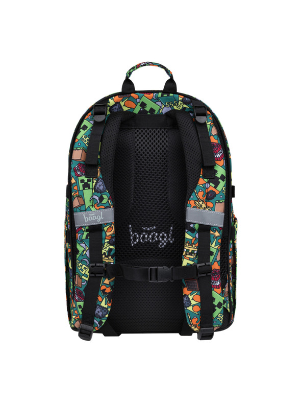 BAAGL  BAAGL SET 5 Skate Minecraft Chaos: ruksak, penal, vrećica, ledvinka, futrola za notebook