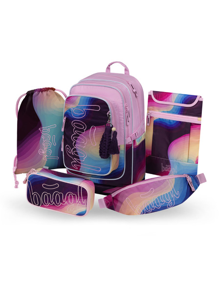 BAAGL  BAAGL SET 5 Cubic Lyra: ruksak, penal, vrećica, ledvinka, futrola za notebook GRS