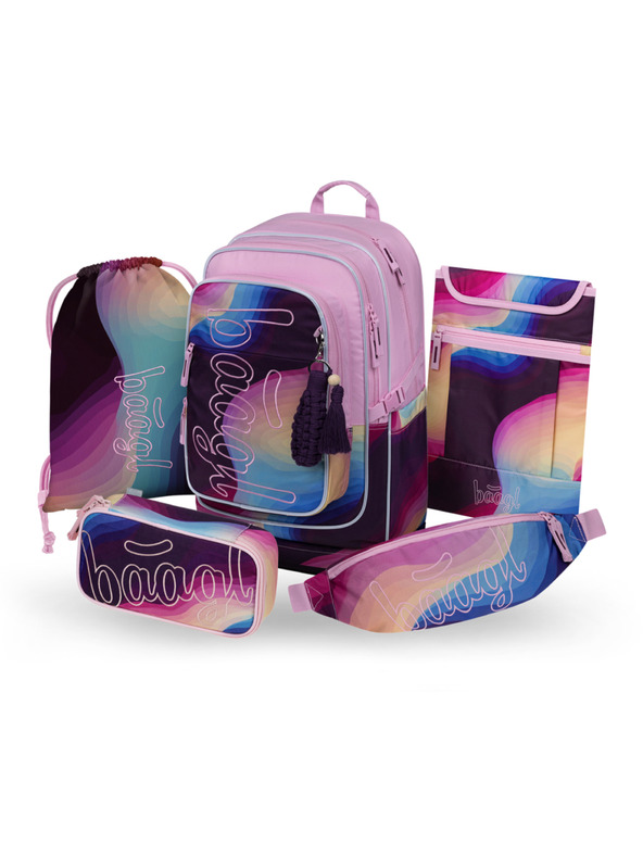 BAAGL  BAAGL SET 5 Cubic Lyra: ruksak, penal, vrećica, ledvinka, futrola za notebook GRS