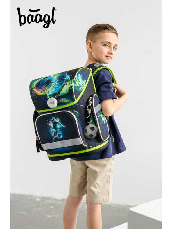 BAAGL  BAAGL SET 5 Ergo Nogomet Igrač: aktovka, pernica, vreća, kuhinjski pregača, novčanik