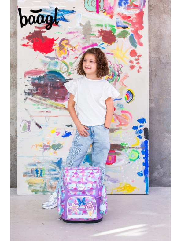 BAAGL  BAAGL SET 5 Ergo Candy: aktovka, pernica, vreća, kuhinjski pregača, novčanik