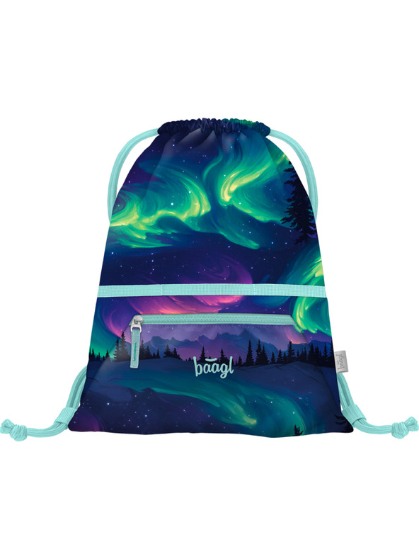 BAAGL  BAAGL SET 5 Zippy Plus Aurora: aktovka, pernica, vreća, kuhinjski pregača, novčanik GRS