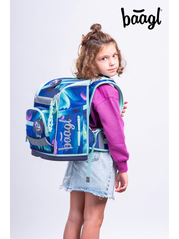 BAAGL  BAAGL SET 5 Zippy Plus Aurora: aktovka, pernica, vreća, kuhinjski pregača, novčanik GRS