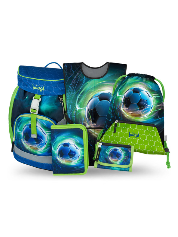 BAAGL  BAAGL SET 5 Airy Fudbal Lopta: ruksak, pernica, vrećica, pregača, novčanik