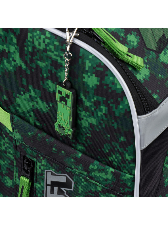 BAAGL  BAAGL SET 3 Zippy Plus Minecraft Boom: školska torba, pernica, vrećica