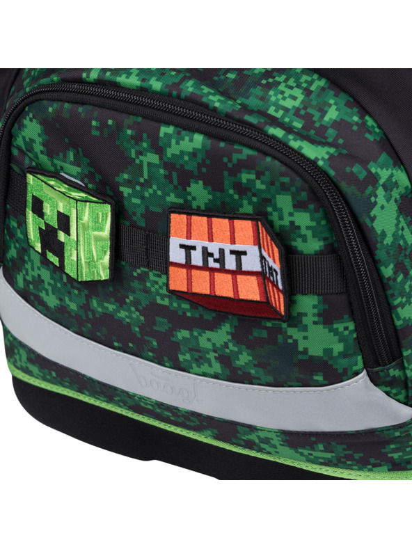BAAGL  BAAGL SET 3 Zippy Plus Minecraft Boom: školska torba, pernica, vrećica