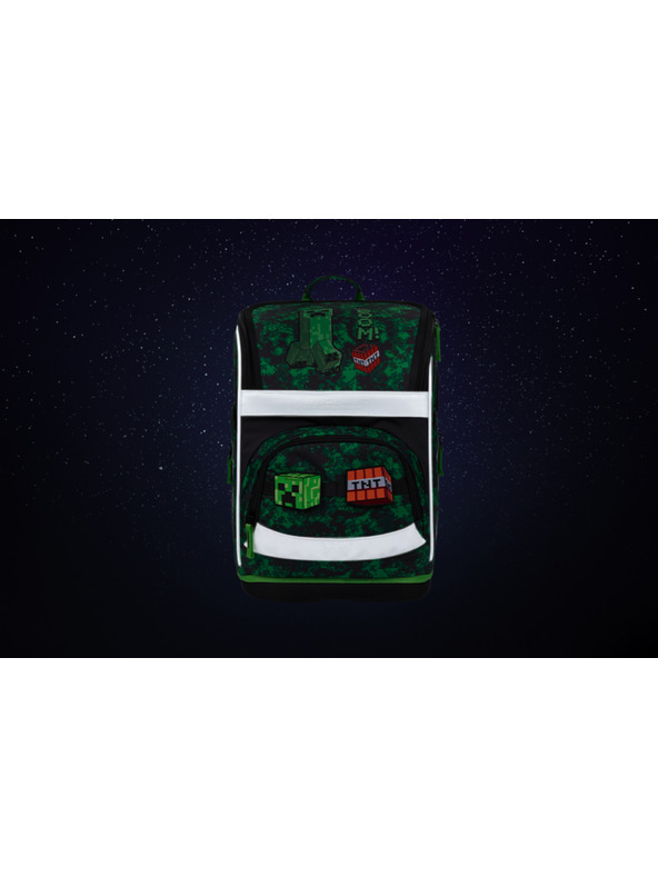 BAAGL  BAAGL SET 3 Zippy Plus Minecraft Boom: školska torba, pernica, vrećica