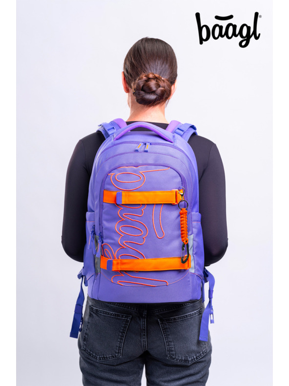 BAAGL  BAAGL SET 5 Skate Max Orange: ruksak, pernica, vrećica, sportska torba, pojas za struk GRS