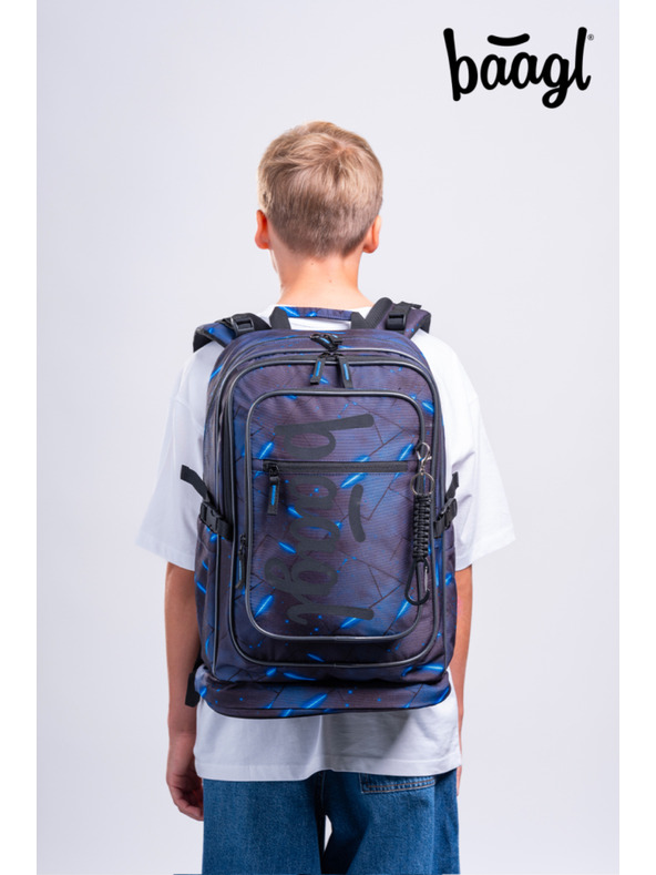 BAAGL  BAAGL SET 3 Cubic Flash: ruksak, pernica, vrećica GRS