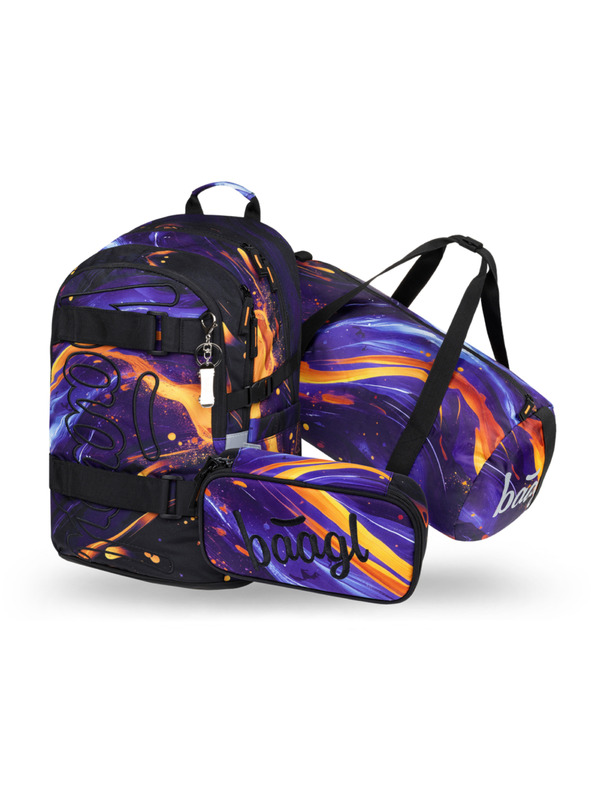 BAAGL  BAAGL SET 3 Skate Vibe: ruksak, pernica, sportska torba GRS