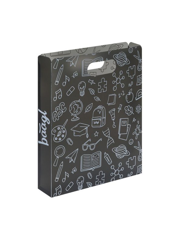 BAAGL  BAAGL Plastične mape za školske bilježnice School sive