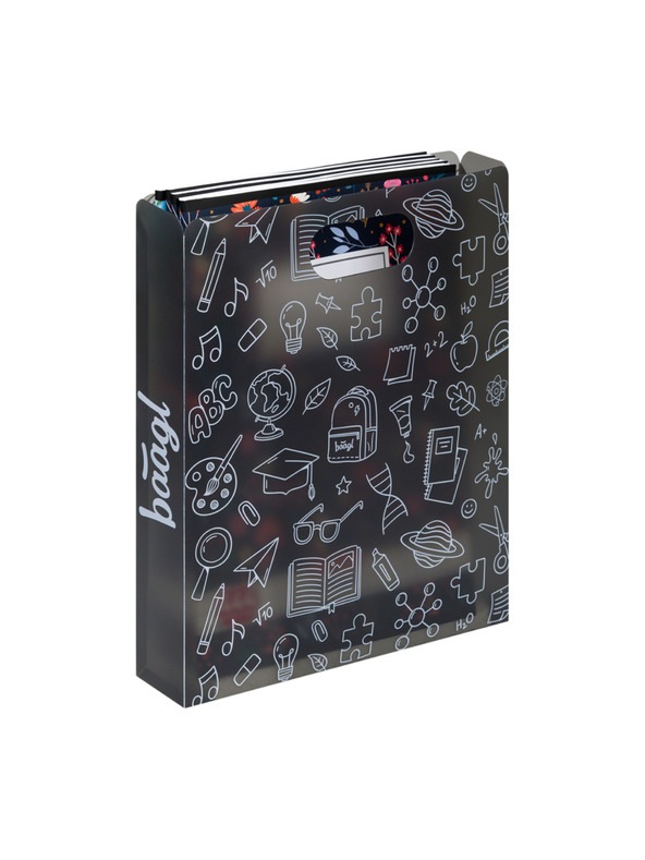 BAAGL  BAAGL Plastične mape za školske bilježnice School sive