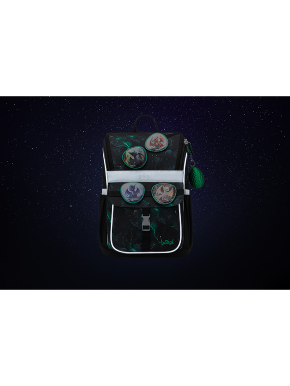 BAAGL  BAAGL SET 5 Zippy Zmajevi: aktovka, pernica, vrećica, pregača, novčanik