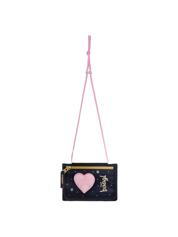 BAAGL  BAAGL SET 5 Ergo Unicorn Gold: aktovka, pernica, vrećica, pregača, novčanik