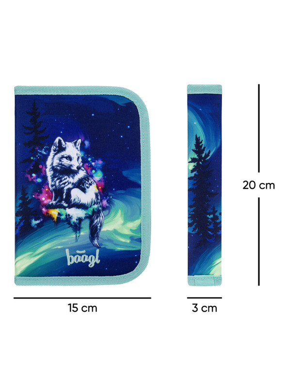 BAAGL  BAAGL Školska pernica jednokatna Aurora GRS