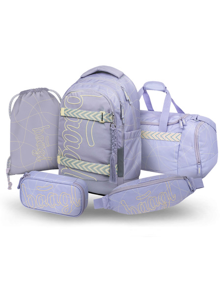 BAAGL  BAAGL SET 5 Skate Max Mishmash: ruksak, penal, vrećica, sportska torba, pojas GRS