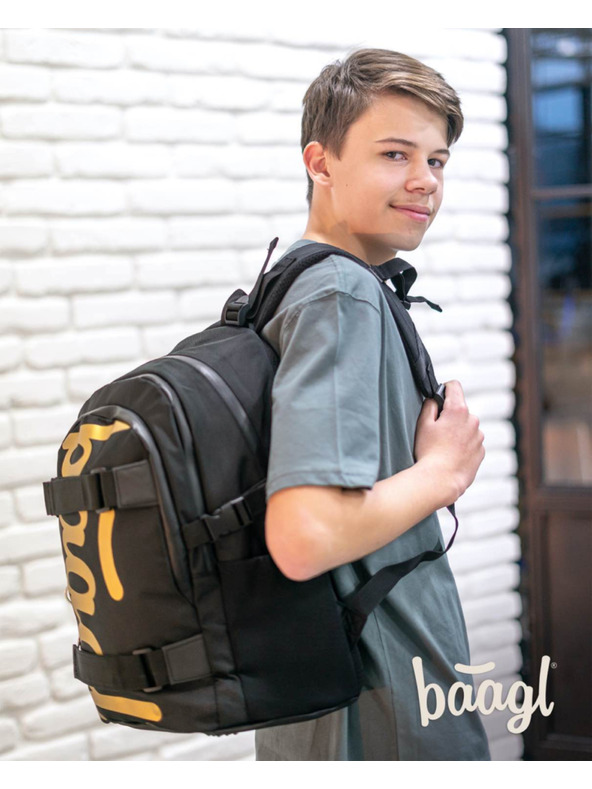 BAAGL  BAAGL 5 SET Skate Gold: ruksak, penal, vrećica, mape, novčanik