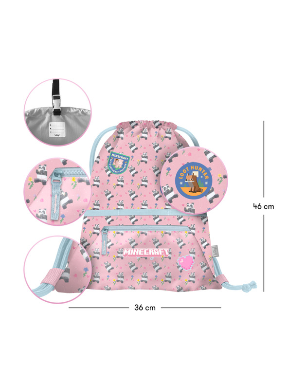 BAAGL  BAAGL Vrećica s džepom Minecraft Panda