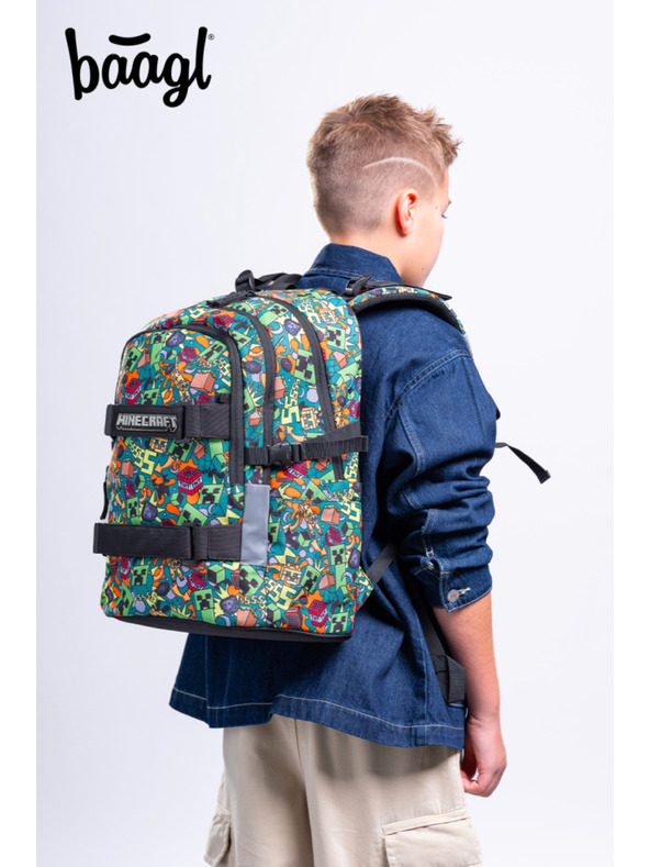 BAAGL  BAAGL Školski ruksak Skate Minecraft Chaos