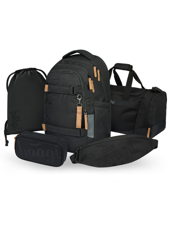 BAAGL  BAAGL SET 5 Skate Max Darkness: ruksak, penal, vrećica, sportska torba, ledvinjak