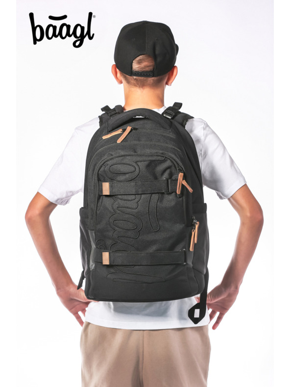 BAAGL  BAAGL SET 5 Skate Max Darkness: ruksak, penal, vrećica, sportska torba, ledvinjak