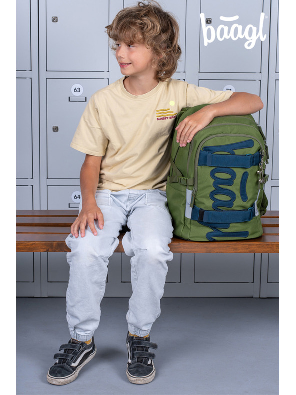 BAAGL  BAAGL Školski ruksak Skate Olive GRS