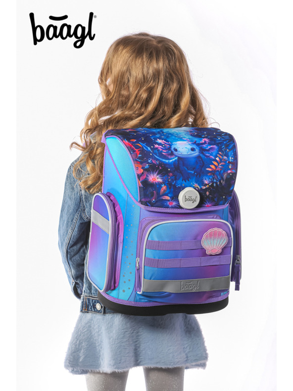 BAAGL  BAAGL SET 3 Ergo Axolotl: aktovka, penal, vrećica