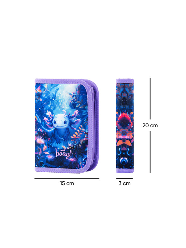 BAAGL  BAAGL SET 3 Ergo Axolotl: aktovka, penal, vrećica