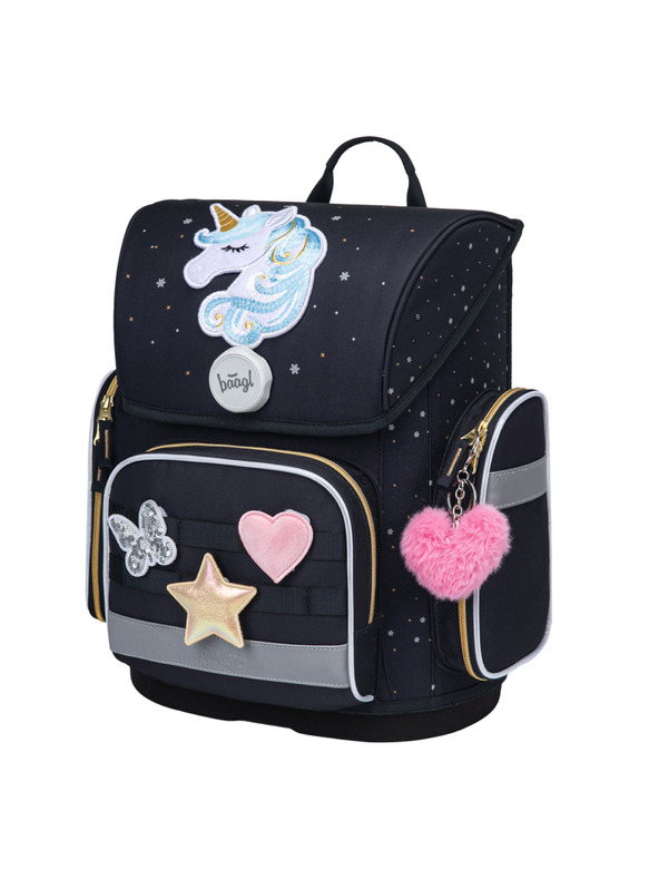 BAAGL  BAAGL Školska aktovka Ergo Unicorn Gold