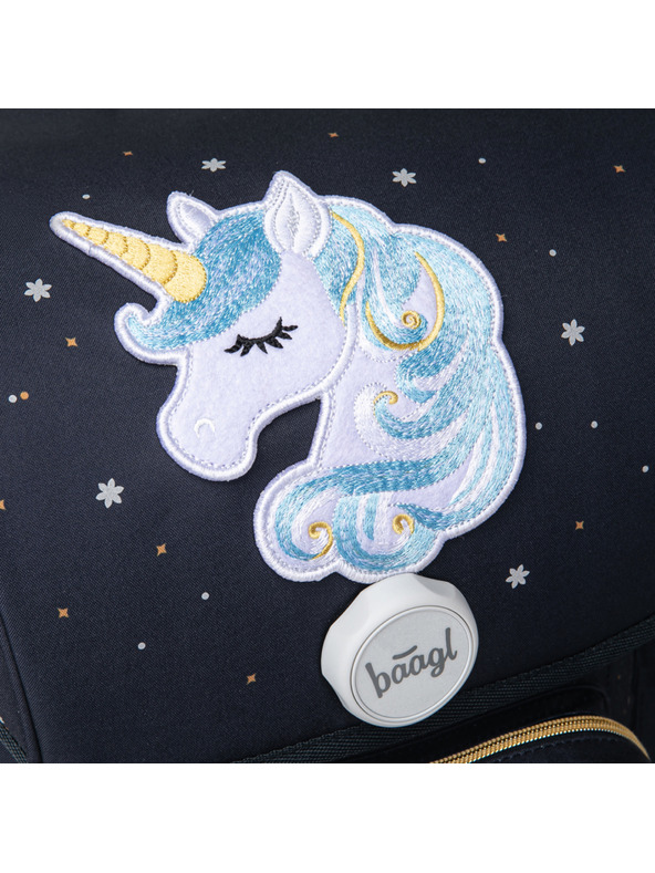 BAAGL  BAAGL Školska aktovka Ergo Unicorn Gold