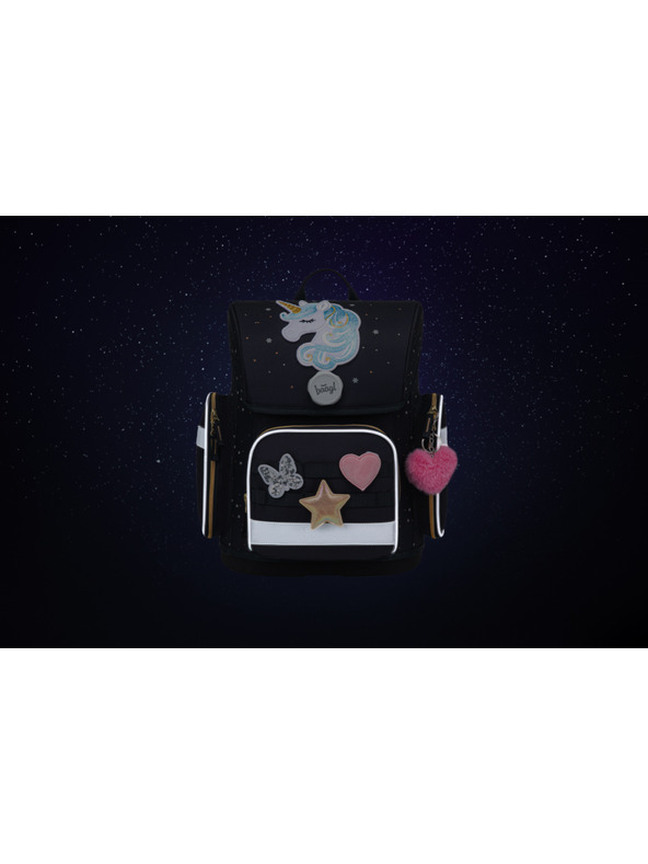 BAAGL  BAAGL Školska aktovka Ergo Unicorn Gold