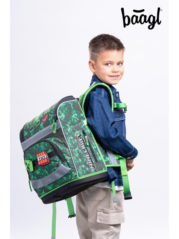 BAAGL  BAAGL Školska aktovka Zippy Plus Minecraft Boom