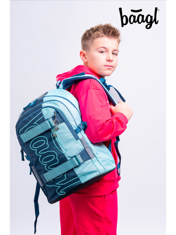 BAAGL  BAAGL SET 5 Skate Petrol: ruksak, pernica, sportska torba, torbica za struk, futrola za laptop GRS