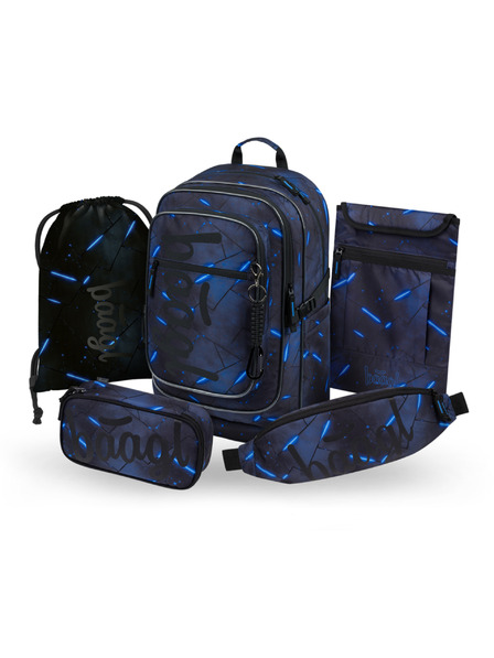 BAAGL  BAAGL SET 5 Cubic Flash: ruksak, pernica, vreća, torbica za struk, futrola za laptop GRS