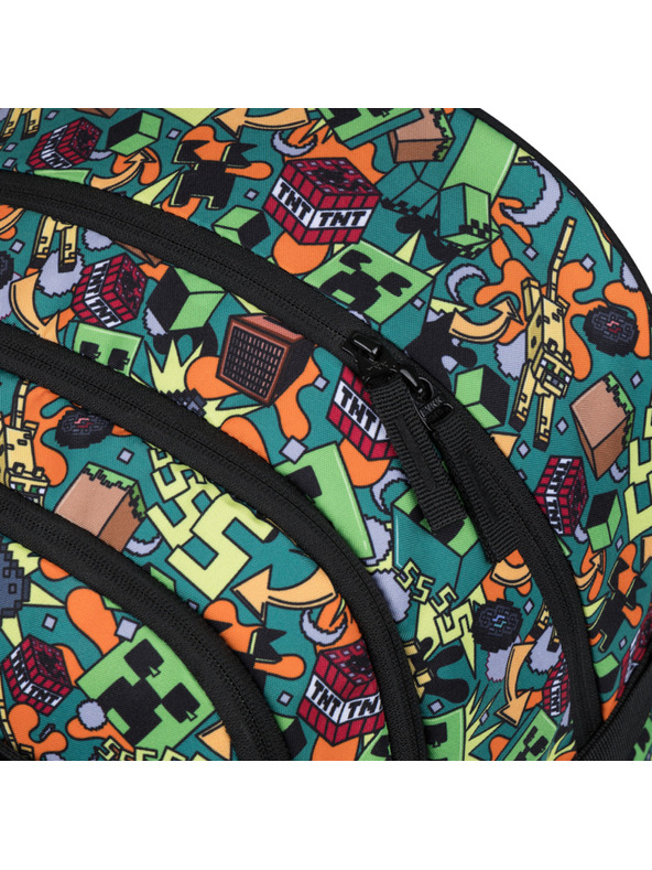 BAAGL  BAAGL SET 3 Skate Minecraft Chaos: ruksak, pernica, vreća