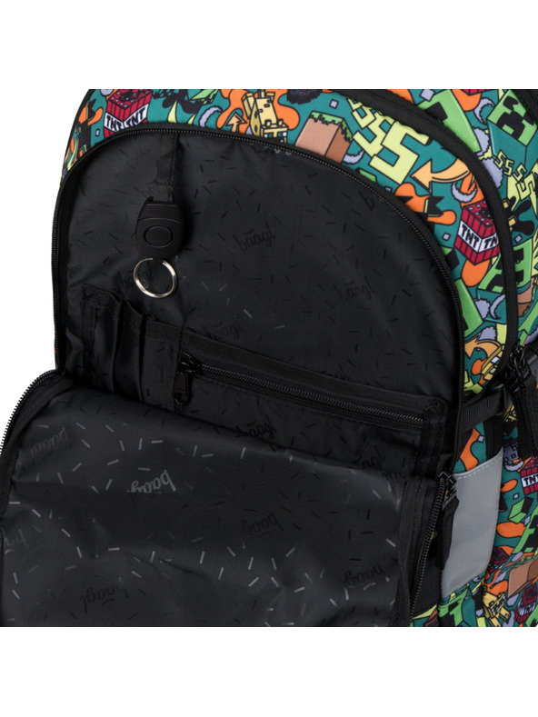 BAAGL  BAAGL SET 3 Skate Minecraft Chaos: ruksak, pernica, vreća