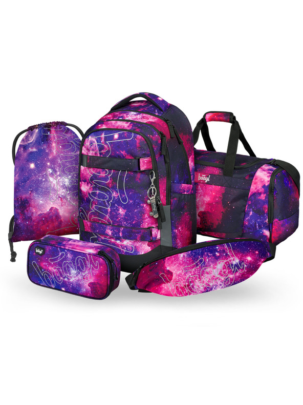 BAAGL  BAAGL SET 5 Skate Max Galaxy: ruksak, pernica, vrećica, sportska torba, ledvinka GRS
