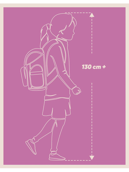 BAAGL  BAAGL Školski ruksak Core Logo ružičasta GRS