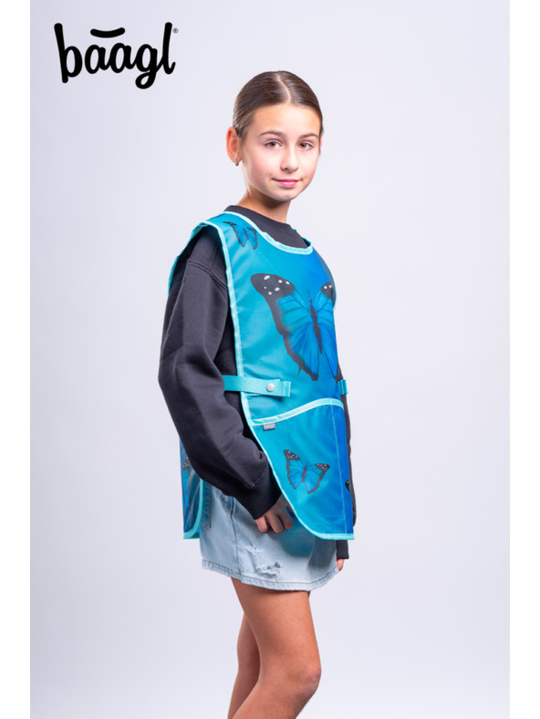 BAAGL  BAAGL SET 5 Airy Plus Leptiri: ruksak, pernica, vrećica, pregača, novčanik