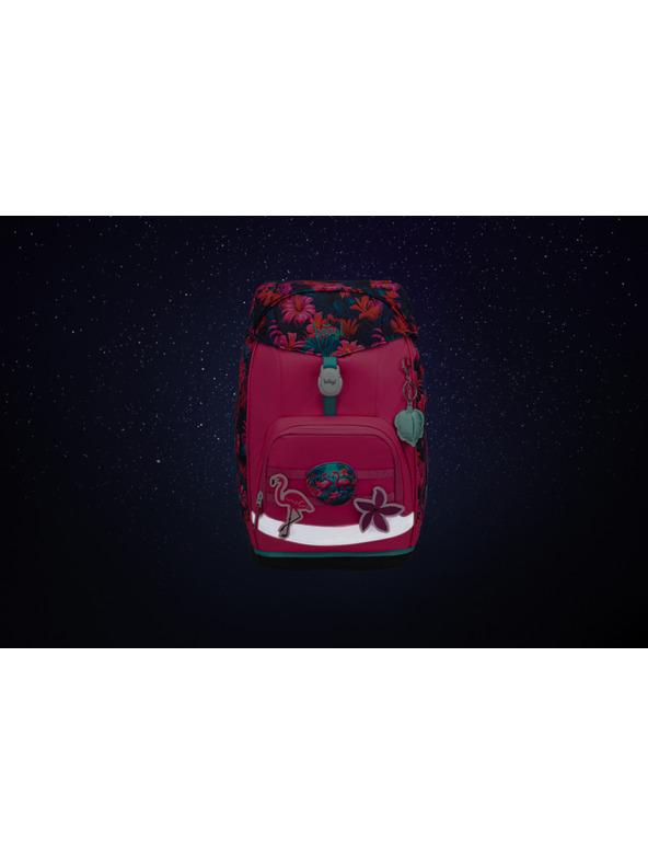 BAAGL  BAAGL SET 5 Airy Plus Flamingosi: ruksak, pernica, vrećica, pregača, novčanik