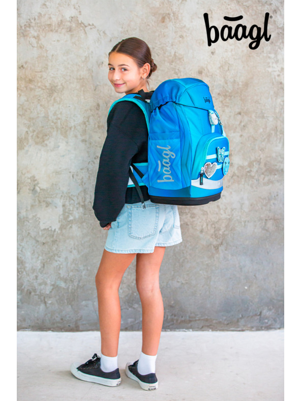 BAAGL  BAAGL SET 3 Airy Plus Leptiri: ruksak, pernica, vrećica