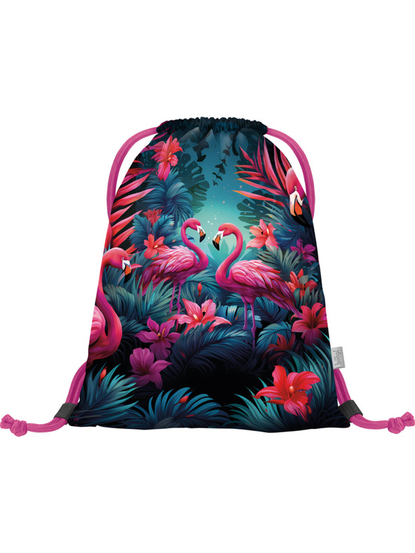 BAAGL  BAAGL SET 3 Airy Plus Flamingosi: ruksak, pernica, vrećica