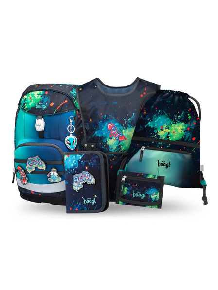 BAAGL  BAAGL SET 5 Airy Plus Chill: ruksak, pernica, vrećica, pregača, novčanik