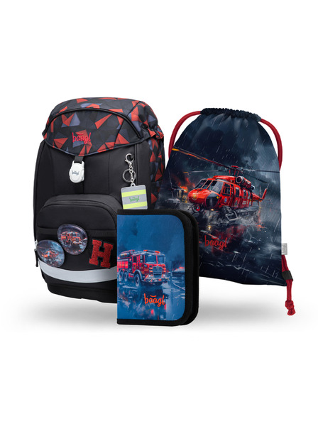 BAAGL  BAAGL SET 3 Airy Plus Spašavatelé: ruksak, pernica, vrećica