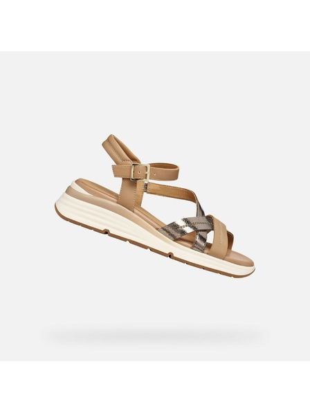 Geox Svjetlosmeđe ženske sandale Geox Elowynne