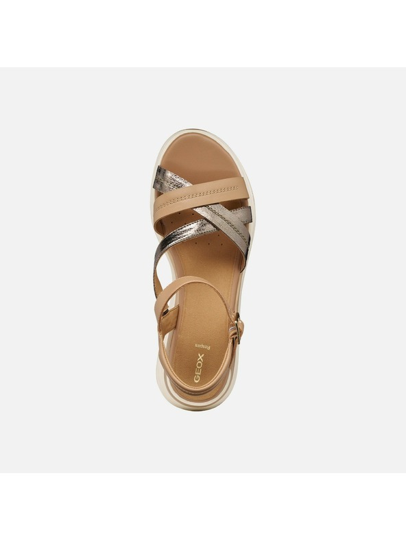 Geox Svjetlosmeđe ženske sandale Geox Elowynne