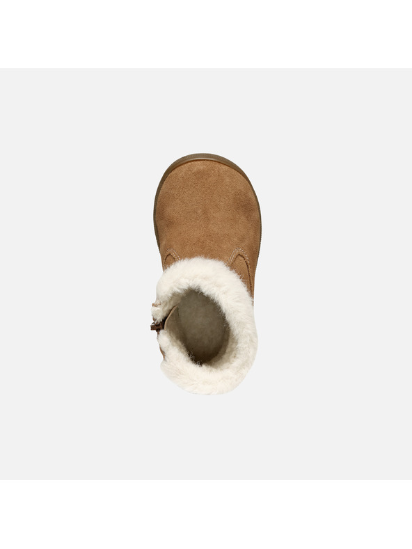 Geox Smeđa djevojčična zimska obuća Geox Macchia