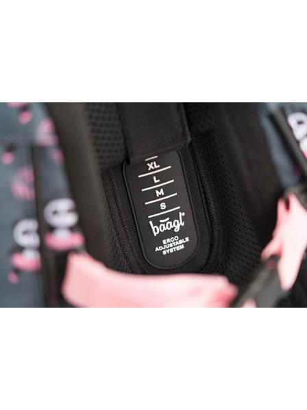 BAAGL  Sivi set 3 brze pande: aktovka, pernica, Baagl torba