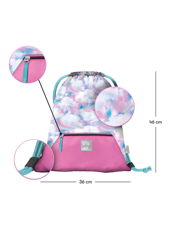 BAAGL  Plava torba s džepom Baagl Nebe