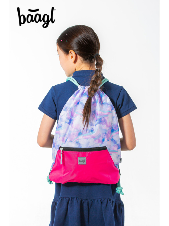 BAAGL  Plava torba s džepom Baagl Nebe